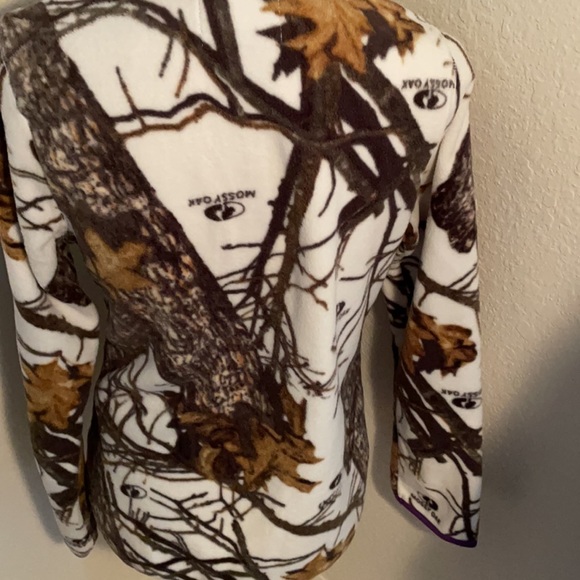 Mossy Oak Woman’s Long Sleeve Lightweight Fleece Jacket Size Small - Picture 7 of 8